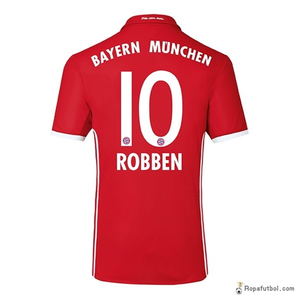 Camiseta Bayern de Múnich Replica Primera Ropa Robben 2016/17 Rojo